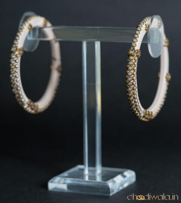 Off White – Kundan & Moti Full Lac Choodi