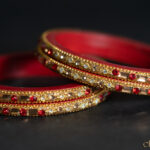 Red – Chain Lac Choodi with Dual Coloured Stones